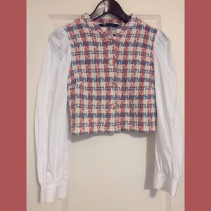 Zara Tweed Top